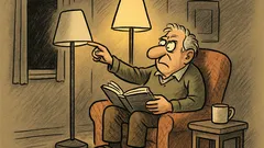 Vtip: Skot si večer doma čte potmě