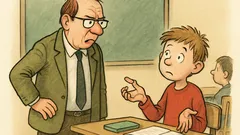 Vtip: Učitel čte poznámky – „Novotný nemá gumu…“