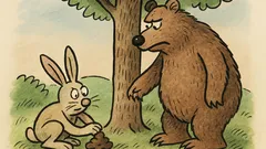 Vtip: Medvěd zakázal zvířatům kadit v lese