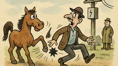 Vtip: Přijde kůň k zásuvce a říká…