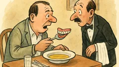 Vtip: Pane vrchní, mám v polévce