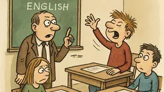 Vtip: Vyrušuje při hodině angličtiny, ale...