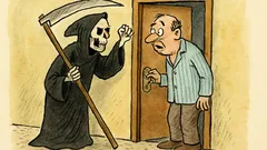 Vtip: Zaťuká smrtka na dveře a zařve