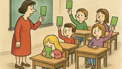 Vtip: Paní učitelka dětem vysvětluje kartičky