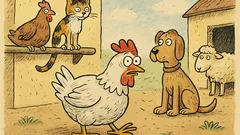 Vtip: Spadla slepička z bidla na hlavu