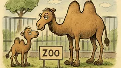 Vtip: Malý velbloud se ptá maminky v ZOO