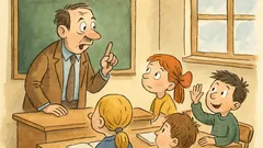 Vtip: Pan učitel vysvětluje dětem ve třídě