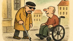Vtip: Jsou beznohý a slepý ve městě