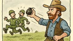 Vtip: Chuck Norris hodil granát, čas se zastavil