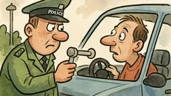 Vtip: Policista zastaví řidiče a chce foukat