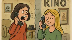 Vtip: Volá brunetka blondýnce: Půjdeš dneska do kina?