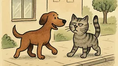 Vtip: Jde pes vedle kočky na rande?