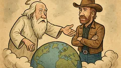 Vtip: Bůh chtěl stvořit Zemi, Chuck řekl…