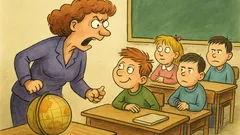 Vtip: Učitelka se otočí a začne křičet