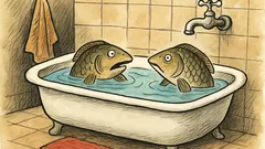 Vtip: Ve vaně si stěžuje první kapr