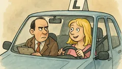 Vtip: Zkouška v autoškole, komisař se ptá blondýny