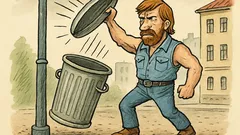 Vtip: Chuck Norris si jde vysypat koš