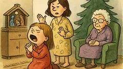 Vtip: Anička se modlí před Vánocemi a...