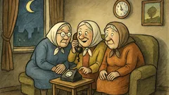 Vtip: Ve tři ráno sedí tři babičky