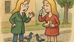 Vtip: Jde blondýna a drolí si rohlík