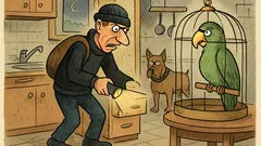 Vtip: Zloděj se vkrádá do bytu...