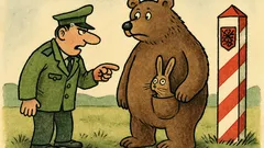 Vtip: Medvěd se rozhodl jít za hranice...