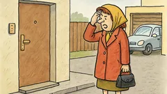 Vtip: Žena před dveřmi bytu lamentuje, že…