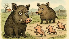 Vtip: Proč má kanec smutné oči?