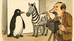 Vtip: Přijdou tučňák se zebrou k fotografovi...