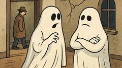 Vtip: Povídají si dva duchové, jeden říká