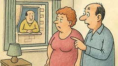 Vtip: Manželka naštvaně říká muži u okna