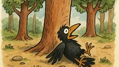 Vtip: Letí vrána lesem a kráká