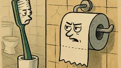 Vtip: Kartáček říká, mám nejhorší práci