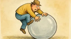 Vtip: Jak se leze na skleněnou kouli?