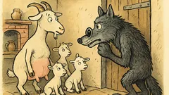 Vtip: Koza říká kůzlátkům, zeptejte se na heslo