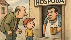 Vtip: Pepíček chce tátovi udělat radost v hospodě