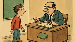 Vtip: Pane učiteli, zapomněl jsem žákovskou knížku