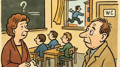 Vtip: Učitelka říká rodičům: „Váš syn utekl.
