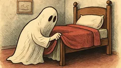 Vtip: Když jde spát člověk, hledá ducha