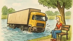 Vtip: Ptá se řidič kamionu blondýnky