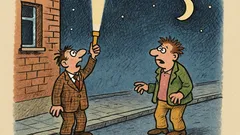 Vtip: Jdou v noci po chodníku dva blázni