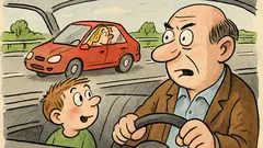 Vtip: Jede Štěpánek s tatínkem po dálnici