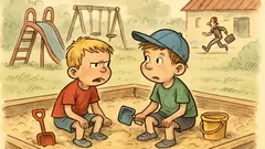 Vtip: Dva malí kluci v pískovišti