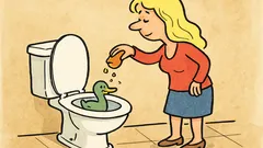 Vtip: Proč blondýnka drobí rohlík do záchodu?