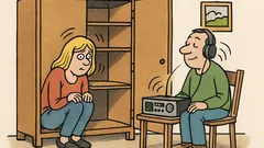 Vtip: Víte, proč je blondýnka ve skříni?