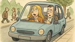 Vtip: Blondýnka řídí auto a manžel říká…