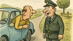 Vtip: Pán v autě se ptá policisty