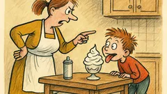 Vtip: Maminka říká pětiletému Davídkovi, nesmíš šlehačku