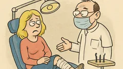 Vtip: Blondýna u zubaře si stěžuje…