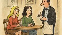 Vtip: Jdou blondýna a bruneta do kavárny